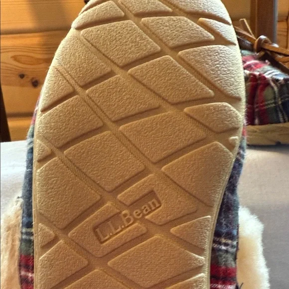 LLBean Women's Wicked Good Moccasins, Plaid - Picture 2 of 9